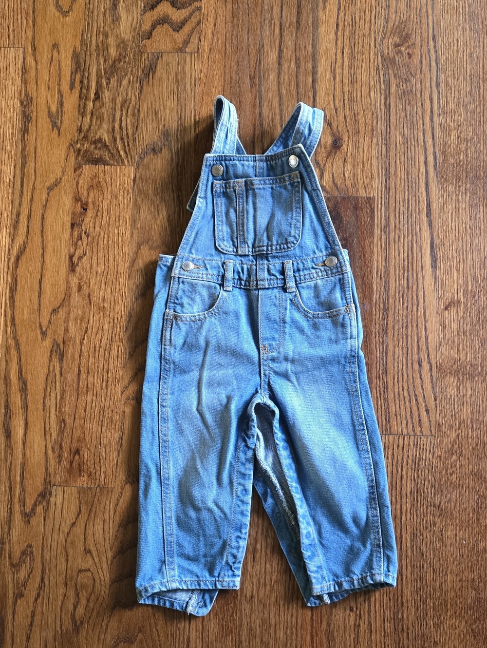 Classic Light Blue Denim Overalls for Kids - Brand: